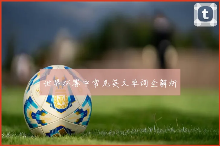 世界杯赛中常见英文单词全解析