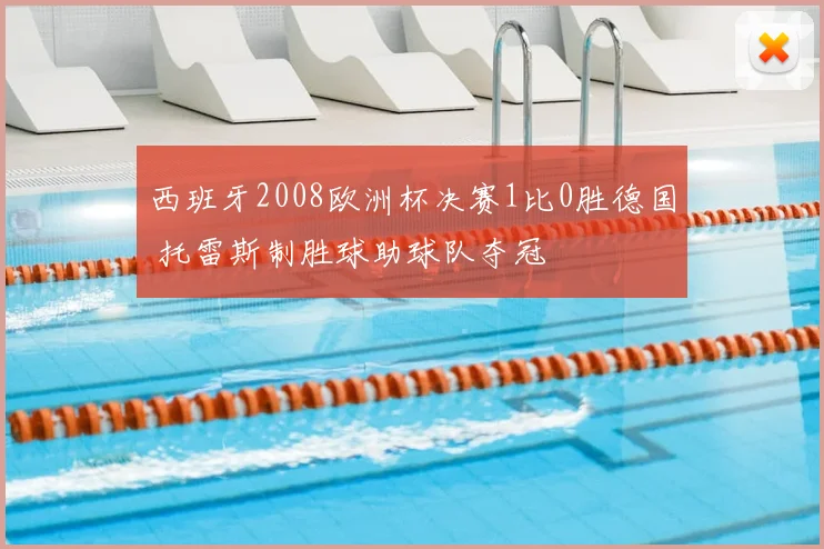 西班牙2008欧洲杯决赛1比0胜德国 托雷斯制胜球助球队夺冠